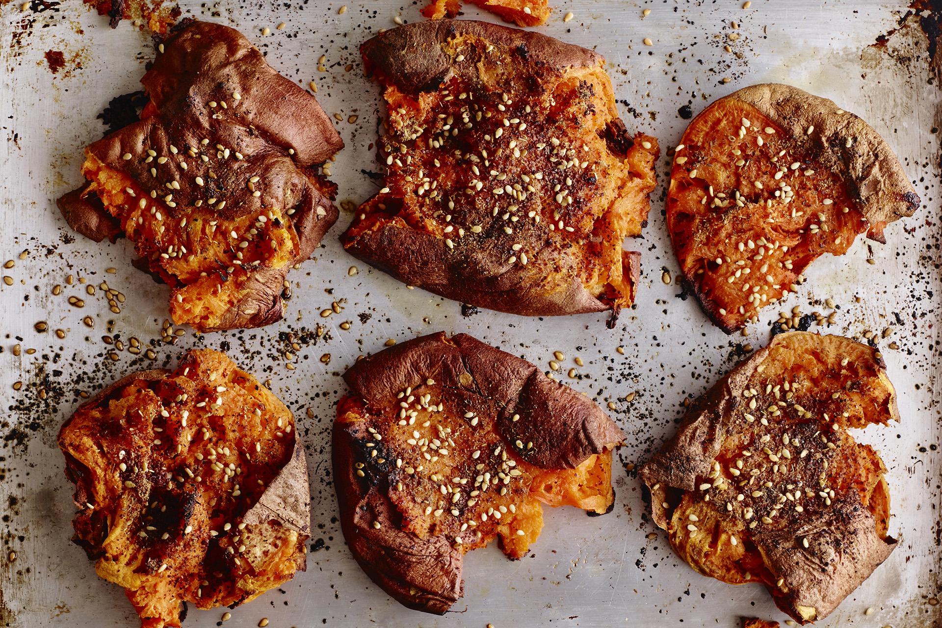 Sweet potatoes with zatar