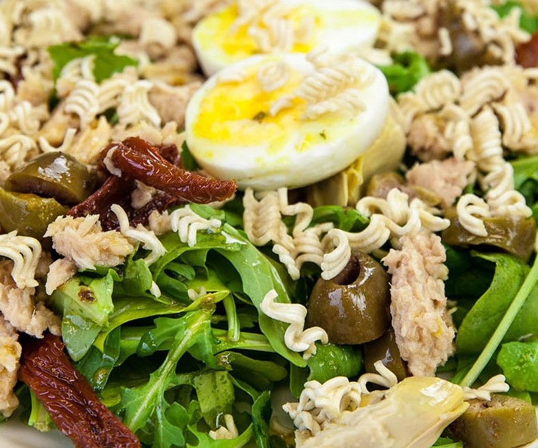 Italian Ramen and Tuna Salad