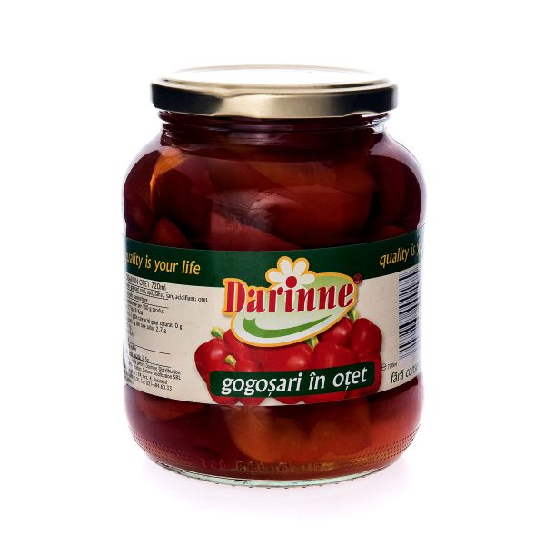 Gogoșari în oțet Darinne, 720ml