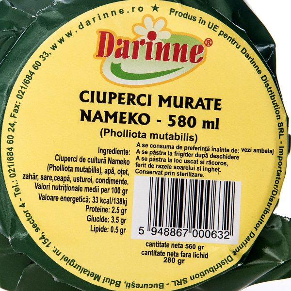 Ciuperci murate NAMEKO Darinne, 580ml - Image 2