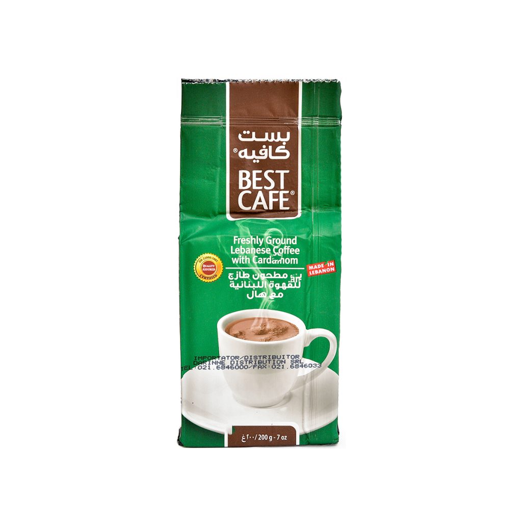 Cafea măcinată Arabica cu cardamom Best Café, 200g – Darinne