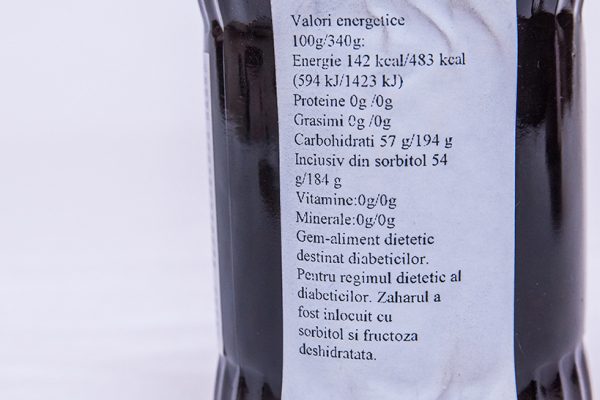 Gem de fructe de pădure pentru diabetici Darinne, 340g - Image 3