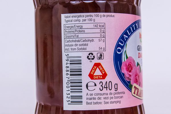 Gem de petale de trandafiri pentru diabetici Darinne, 340g - Image 3