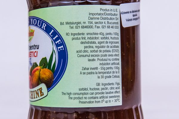 Gem de smochine pentru diabetici Darinne, 340g - Image 4