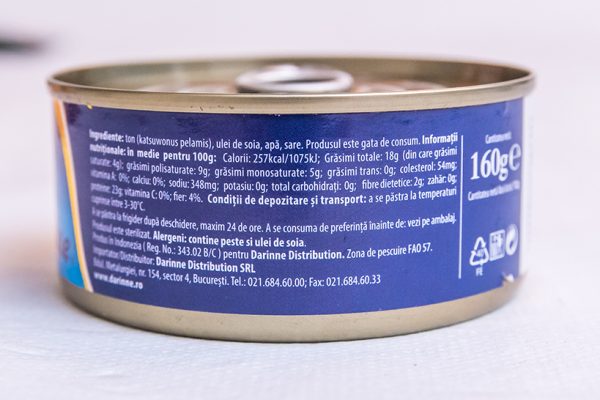 Ton bucăți în ulei vegetal Marina Blue, 160g - Image 2