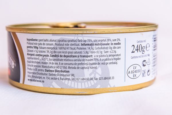 Sprot afumat in ulei vegetal Baltic Club, 240g - Image 2