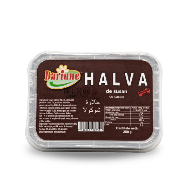 Halva de susan cu cacao Darinne, 250g