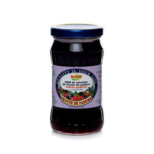 Gem de fructe de pădure pentru diabetici Darinne, 340g
