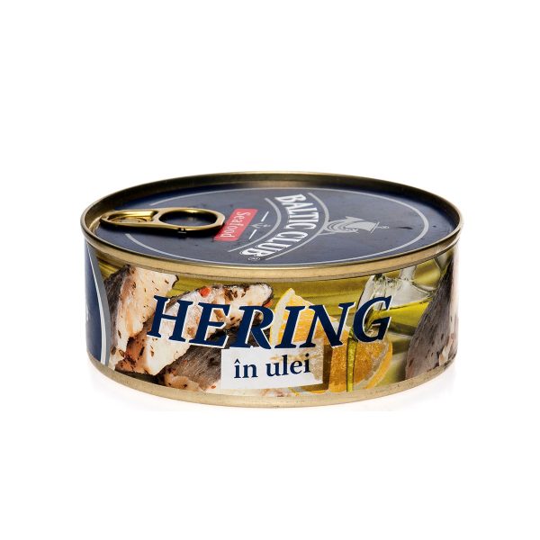 Hering în ulei vegetal Baltic Club, 240g