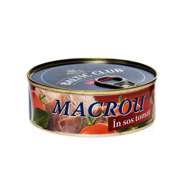 Macrou în sos tomat Baltic Club, 240g