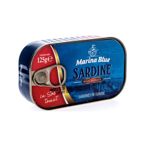 Sardine în sos tomat Marina Blue, 125g - Image 2