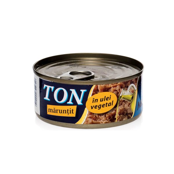 Ton mărunțit în ulei vegetal Marina Blue, 160g