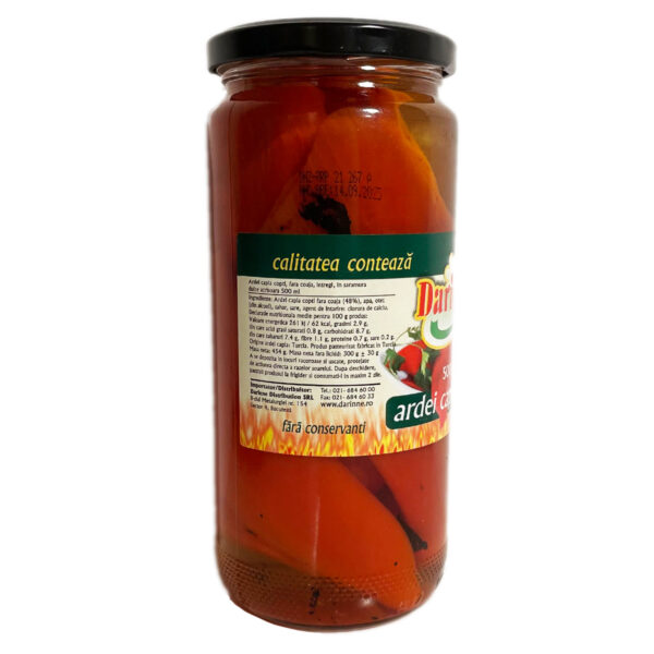 Ardei capia copți, 500ml - Image 2
