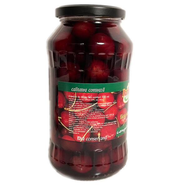 Compot de cireșe fără sâmburi, 720ml - Image 3