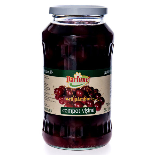 Compot de vișine fără sâmburi Darinne, 720ml